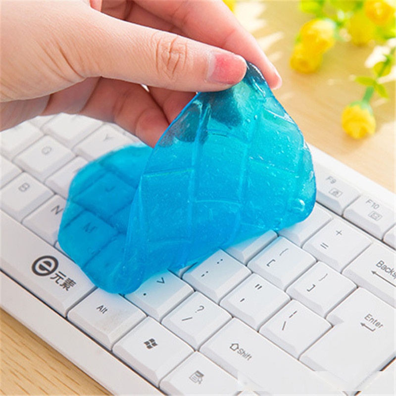 Magic Innovative Super Soft Sticky Dust Cleaning Gel Gum Computer Car PC Laptop Keyboard Universal Dust Cleaner Giallo