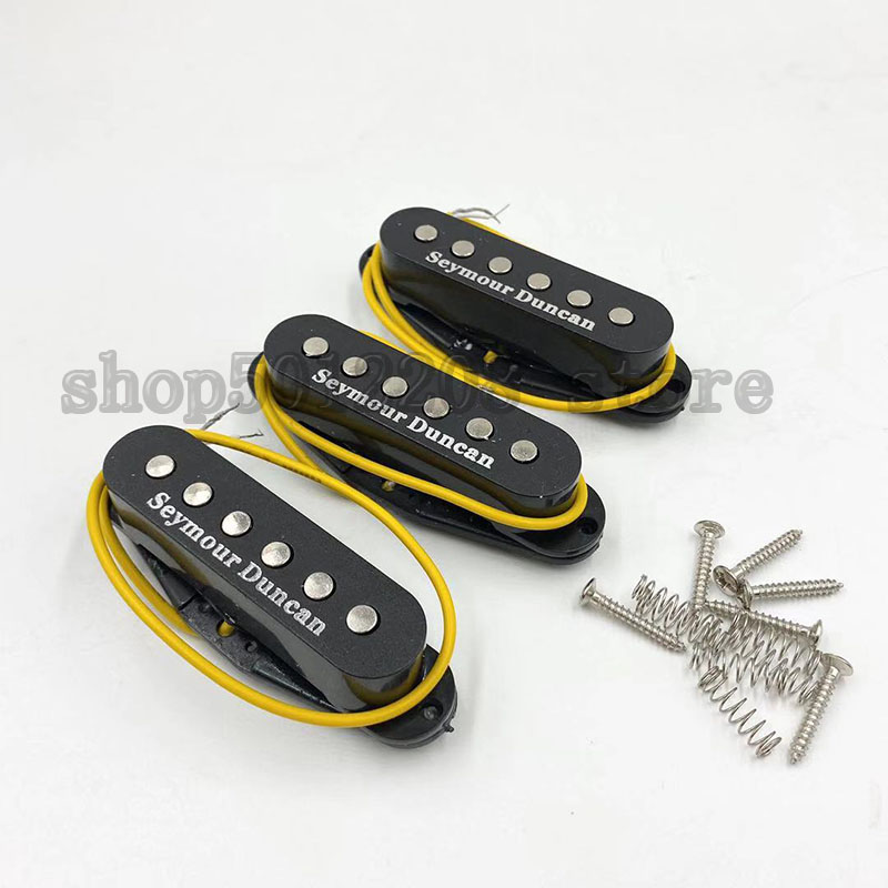 Seymour Duncan Pickup Black 3pcs/set SSL-1 Bridge And Middle And Neck Alnico Single-Coil Pickups For ST Electric Guitar-image-633389116
