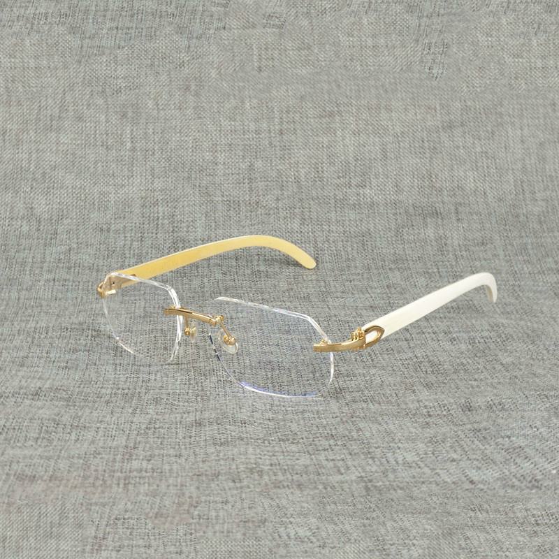 

Natural de madeira quadrado claro homem chifre bfalo oversize sem aro quadro para leitura ptica oculos culos ovais NBW1