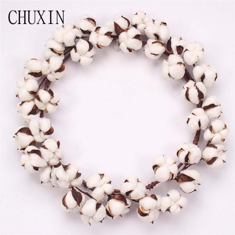 

New Christmas Wreath Artificial Berry Cotton Fake Wreath Home Party Door Wall Decoration Window Display Photography props, A 25cm