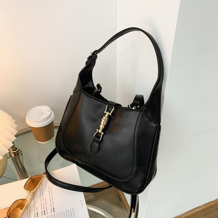 

factory outlet women bags simple atmosphere retro leather shoulder handbag personality buckle womens messenger bag blue fashion handbags