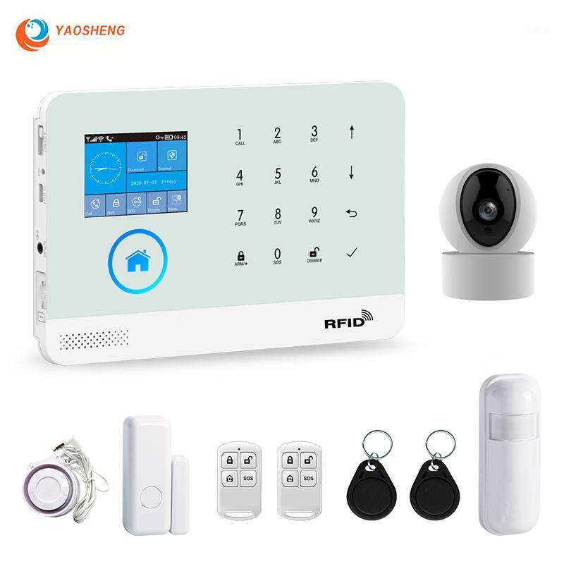 

TUYA WIFI GSM White Alarm Safety System Smart Home App Control With IP Camera Wireless Smarthouse Security Alarms NEW Sale1