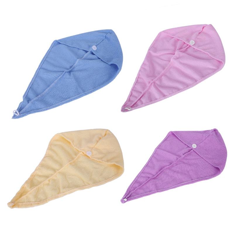 

Microfibre After Shower Hair Drying Wrap Towel Quick Dry Hair Hat Cap Turban