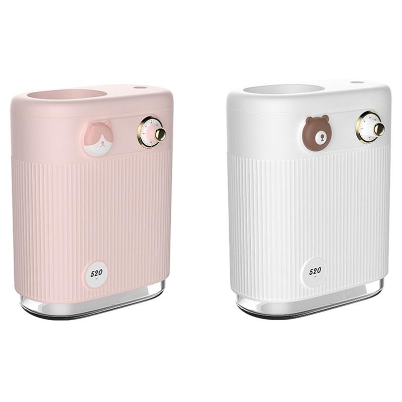 

520Ml USB Air Humidifier Ultrasonic Aroma Diffuser Mist Maker with Colorful Ambient Light Office Desktop Air Purifier