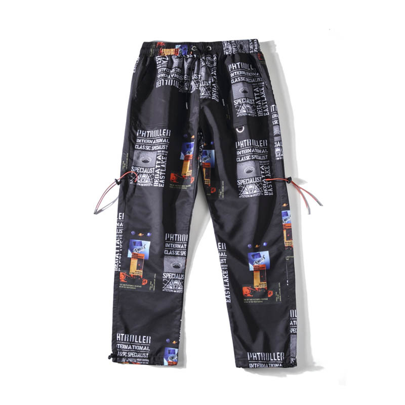 

2021 New African Aden Summer Running Star Print Harajuku Swaatpants Famous Street Fashion Casual Hip Hop Harem Et18 Pants Os1x, Black