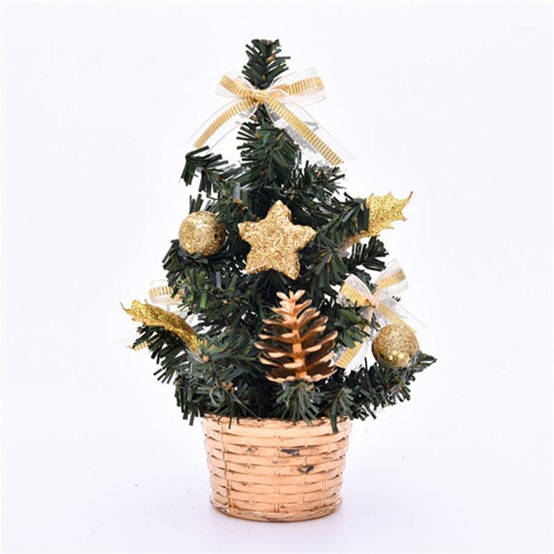 

Christmas Gift Xmas Tree Potted Pendant Ornament Home Table Gifts Decoration1