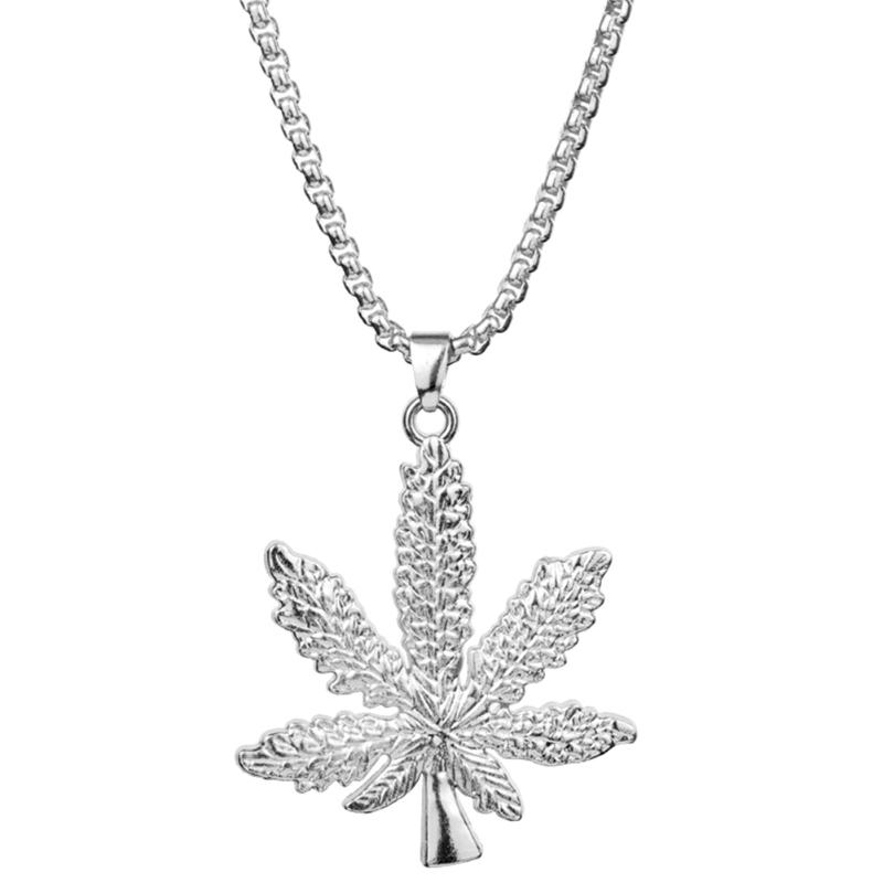 

Chokers Women Easy Matching Clothes Accessories Exquisite Charm Sweater Chain Necklace Jewelry Alloy Maple Pendant Fabala