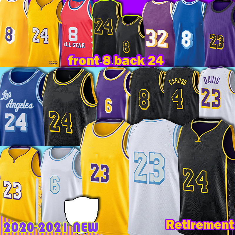 

Los 23 Angeles Basketball Jersey Anthony 3 Davis Alex 4 Caruso LBJ Black Mamba Talen 5 Horton-Tucker Jerseys College Youth Men Carmelo