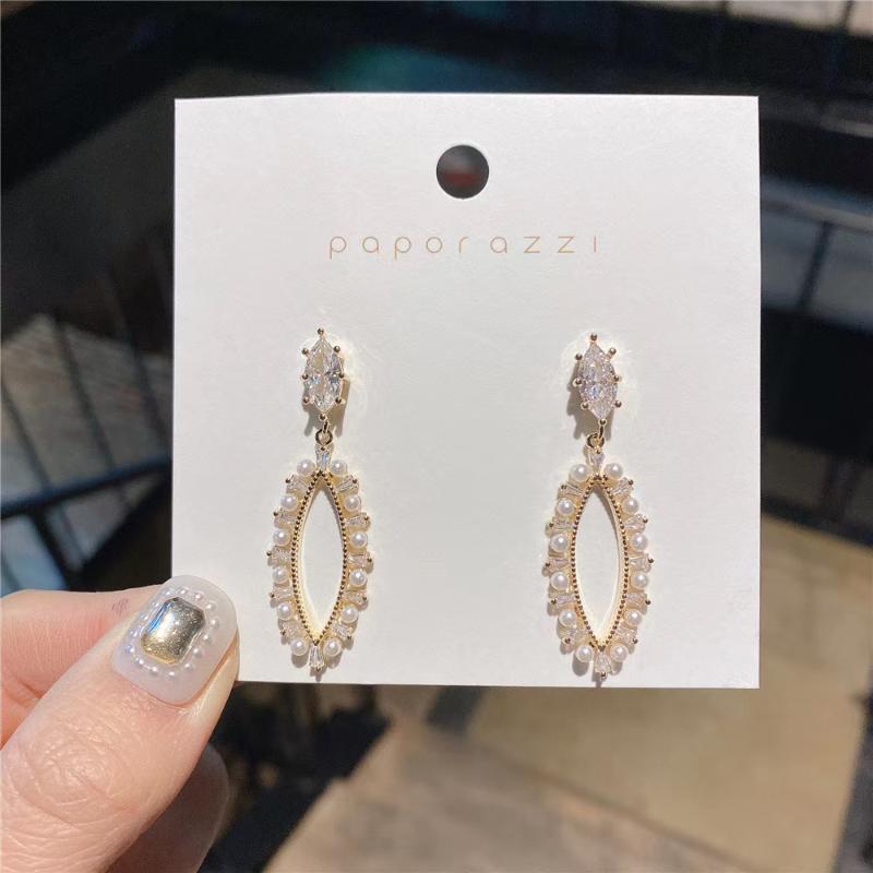 

Girls Vintage Fashion tassel Earrings Women Crystal Water Dropearrings Jewelry Wedding Pierced Dangle Earrings