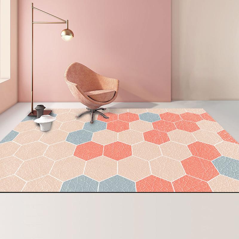 

Big Carpet Rug For Living Room Nordic Classical Geometric Non Slip Bedroom Kitchen Bathroom Mildew Proof Safety Floor Protection, Customized