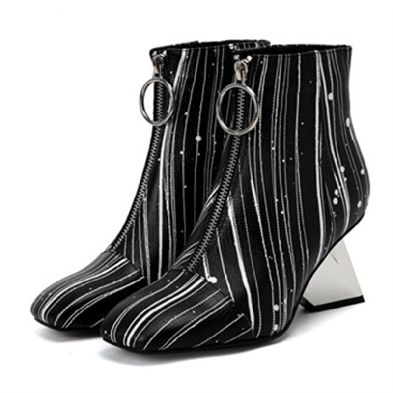 

2021 New Genuine Fashion Toe Foot High Heels Shoes Ladies Dark Autumn White Winter Boots 00C6, Black
