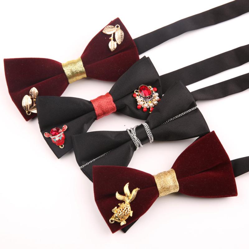 

2020 Men's Formal Bowtie Business Gentleman Bow Tie for Wedding Butterfly Bowtie Women Tuxedo Bows Groom Custom LOGO