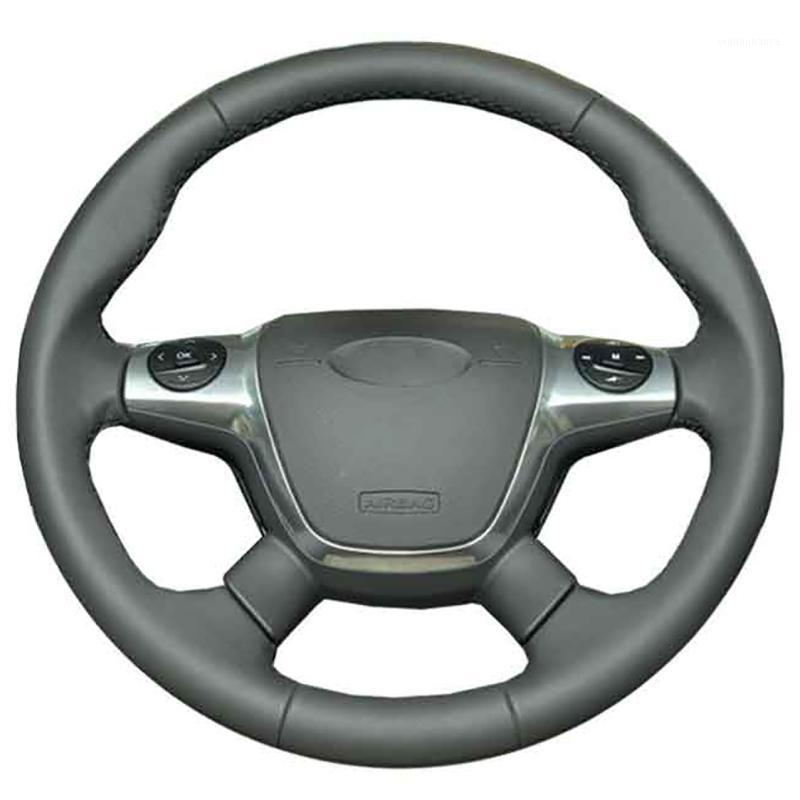 

Steering Wheel Covers DIY Custom Original Car Cover ForFord Focus 3 KUGA Escape C-MAX Leather Braid For
