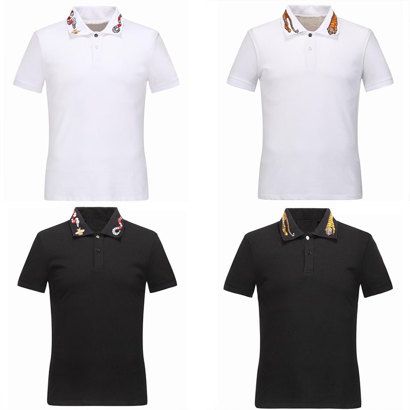 

Spring Luxury Italy Tee T-Shirt Designer Polo Shirts High Street Embroidery Garter Snakes Little Bee Printing Clothing Mens Brand Polo Shirt, Pay for the difference price