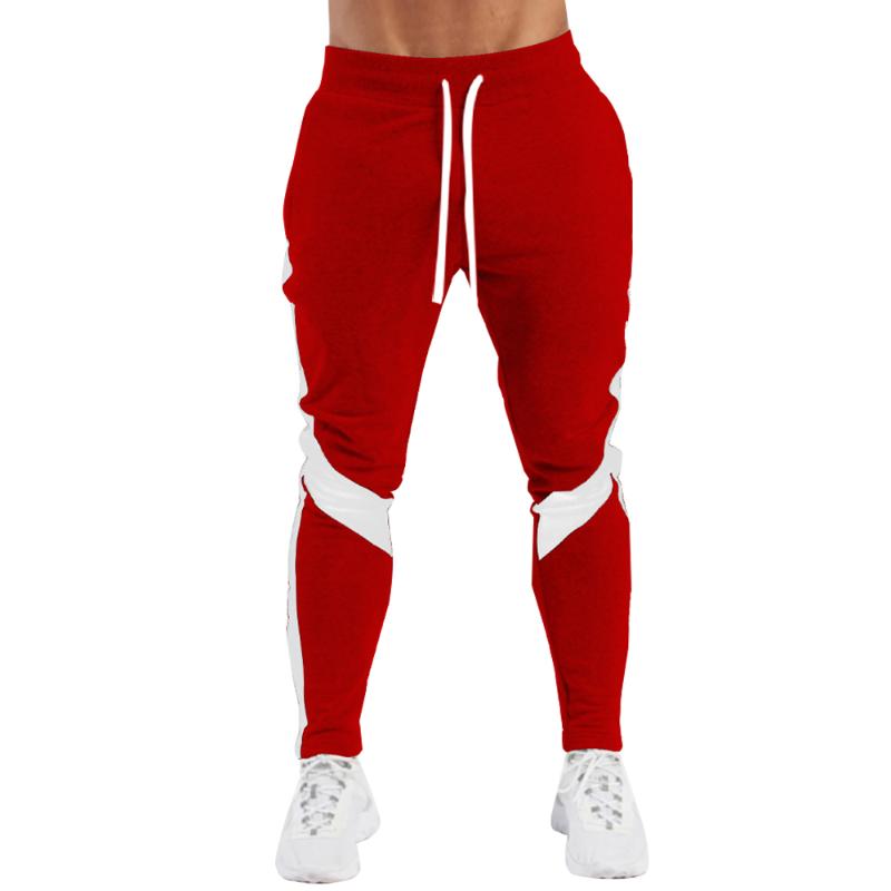 

Pants for Men Winter Sweatpants Striped Patchwork Gym Fitness Running Trainning Pants Men Casual Joggers Clothing, White