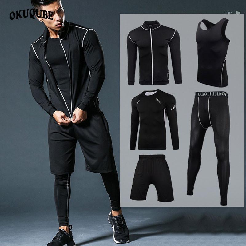 

New Compression Men's Sport Suits Quick Dry Running Sets Clothes Sports Joggers Training Gym Fitness Tracksuits Running Set Men1, Men sportswear 2-6