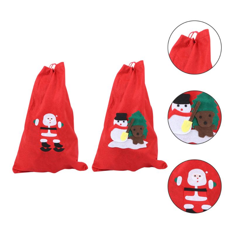 

2Pcs Gift Bag Delicate Portable Storage Bag Present for Home