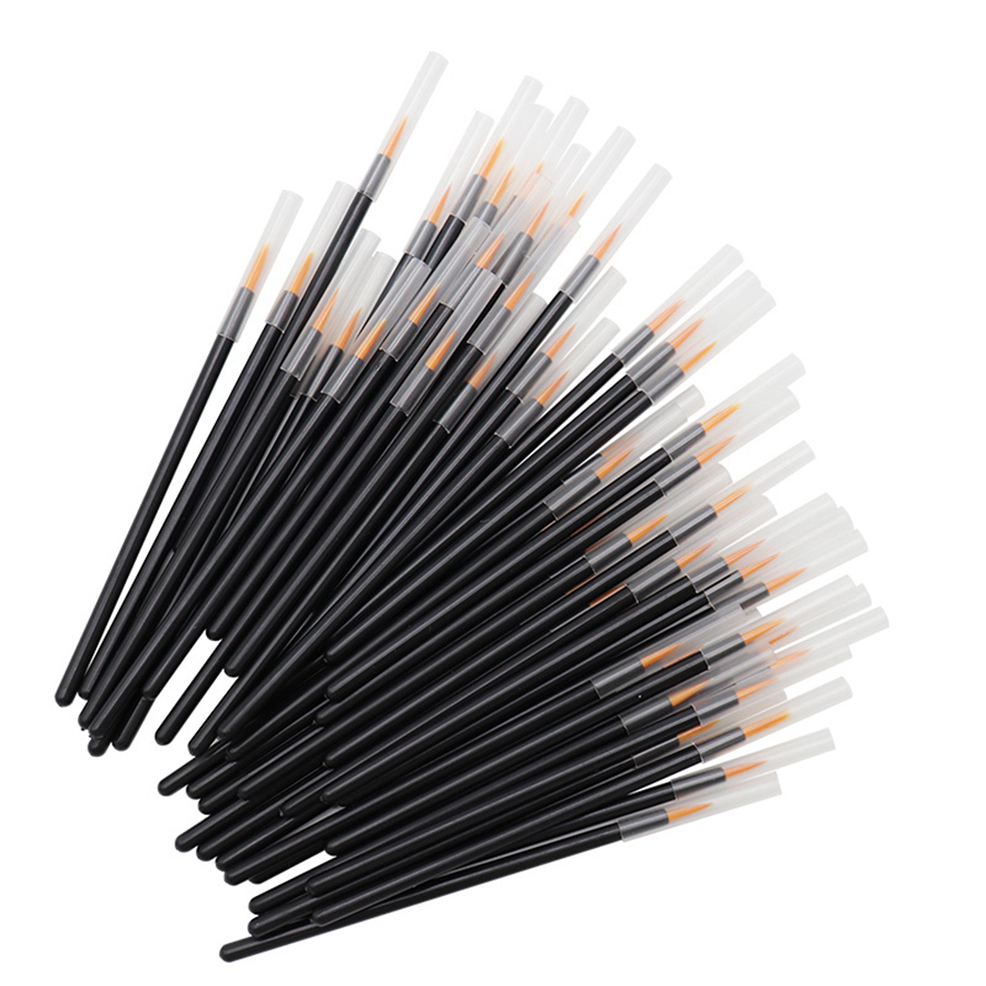 

Disposable Eyeliner Brushes Individual Applicator Superfine Fibre Swab Eye Liner Liquid Wand Eye Liner Professional Brush 50pcs/set