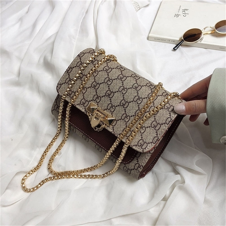 

Sale 90% Off Bag women's new fashion versatile small bag fashionable One Shoulder Messenger ins chain net red, Black