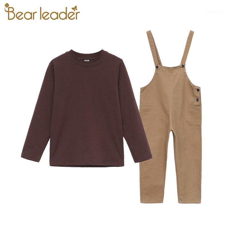 

Bear Leader Teenagers Girls Autumn Casual Clothing Outfits 2020 New Fashion Solid Suspenders Suits 2Pcs Kids Girl Clothing Sets1, Ah1155brown