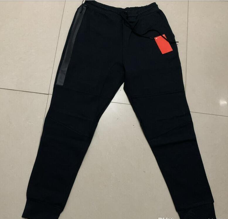 

Hot Sale Tech Fleece Sport Pants Space Cotton Trousers Men Tracksuit Bottoms Mens Joggers Tech Fleece Camo Running pants 2 Colors, Black