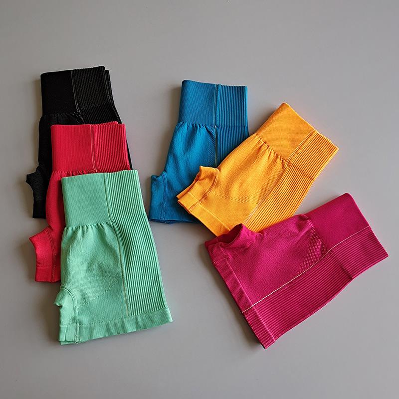 

Leggings 2020 Solid Yoga Shorts Workout Shorts Girl Elastic Seamless Fitness Yoga Short High Stretch Breathable Gym Sport, Black