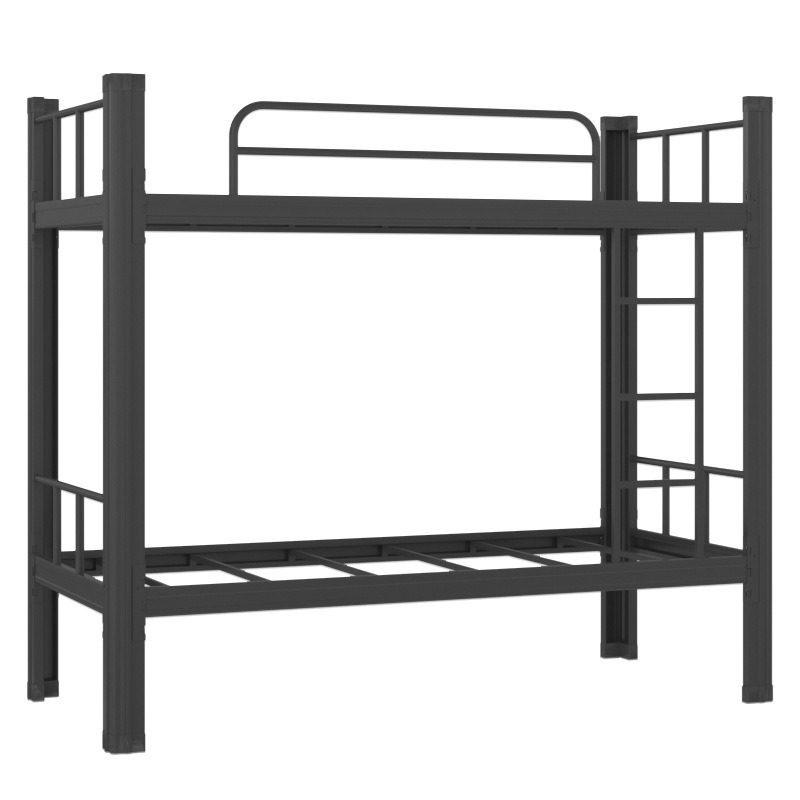 

Upper and lower double-layer iron bed staff adjustable high bed student dormitory double-layer profile iron frame rental room bed(The logist