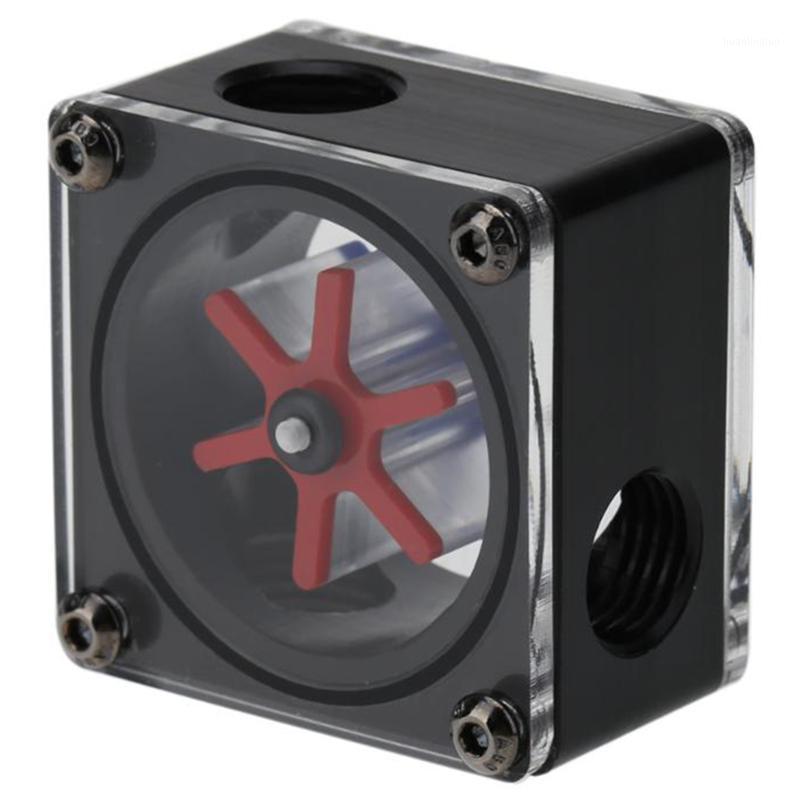 

G1/4 Port 3 Impeller Pom Acrylic Water Flow Meter Current Meter Indicator Water Cooler for Computer Pc Cooling System1