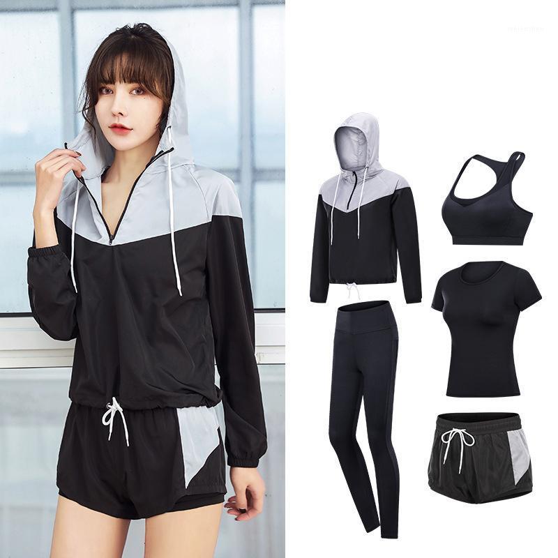 

New Yoga Set Women Sports Clothes Splicing Stylish Sportwear Running Fitness Gym Clothing Hot Sale Slim Breathable XL Sport Suit1, 084-2pc-pin-p