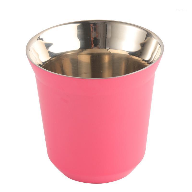

80ml Stainless Steel Double-Layer Cups Cup Portable Thermal Cup Insulated Bottle Anti-Scald Coffee Mug1