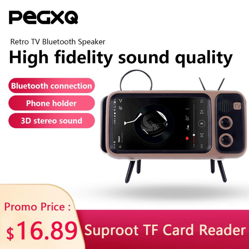 

Fun Retro TV Mobile Phone Holder Stand For 4.7 to 5.5 inch Smartphone Mount Wireless Speaker Music Player Audio Stand, Gray white stand