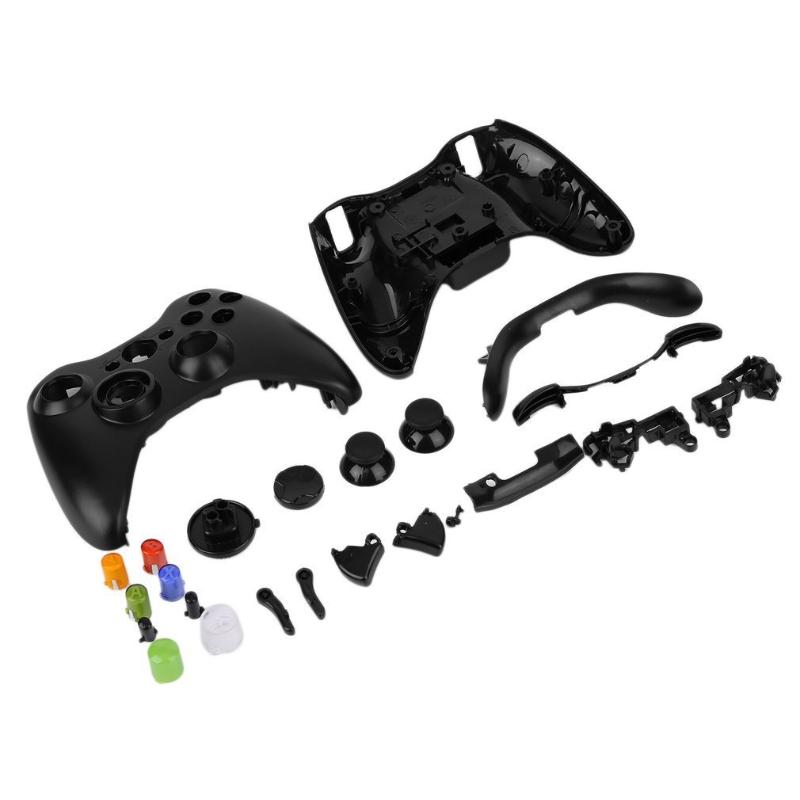 

1 Set Portable Wireless Bluetooth Gamepad Remote Controller Full Housing Shell + Buttons For TV Box 360 Black Dropshipping