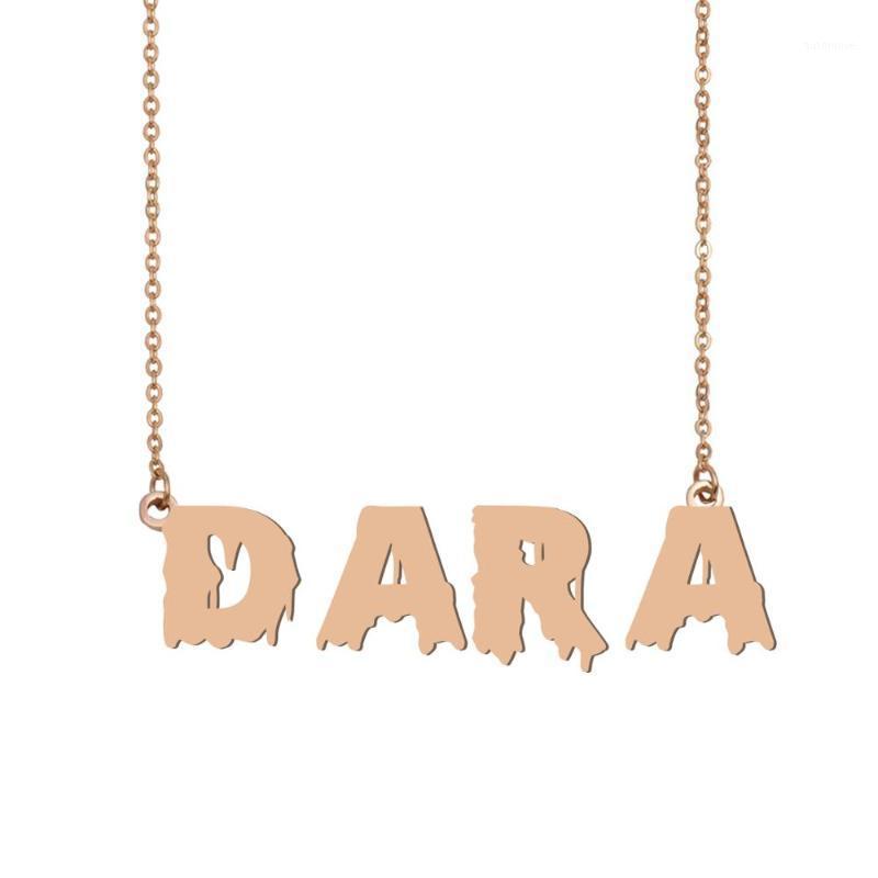 

Dara Name Necklace , Cool Bloody Art Name Necklace for Halloween and Santa's Day Jewelry Gift for Kids Boys Girls1
