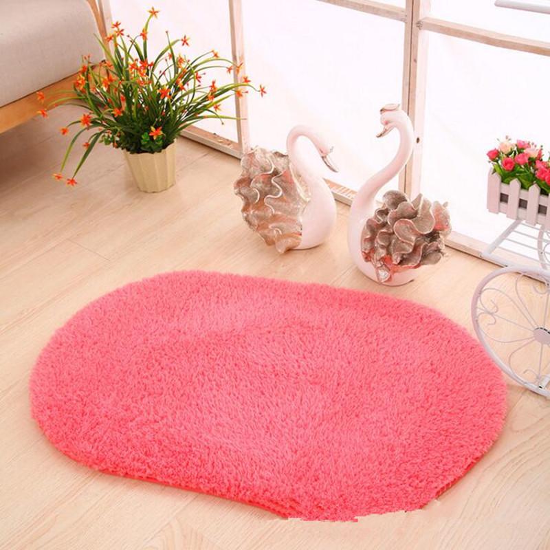 

winter Bathroom Carpet Anti-skid Shower Foam Bath Mat Fluffy Anti-slip Rug For Toilet Shower Carpet Kitchen Door Mat tapetes
