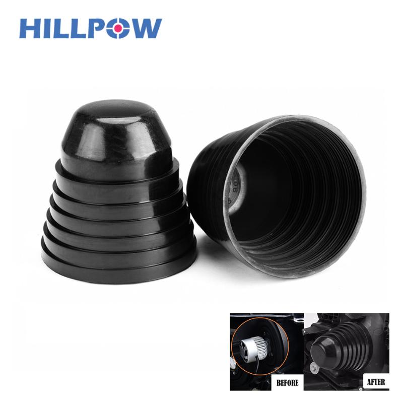 

2 Pcs LED Headlight Car Dust Cover Universal Adjustable Rubber Waterproof Dustproof Headlamp Cover Seal Dust Cap 70mm - 100mm