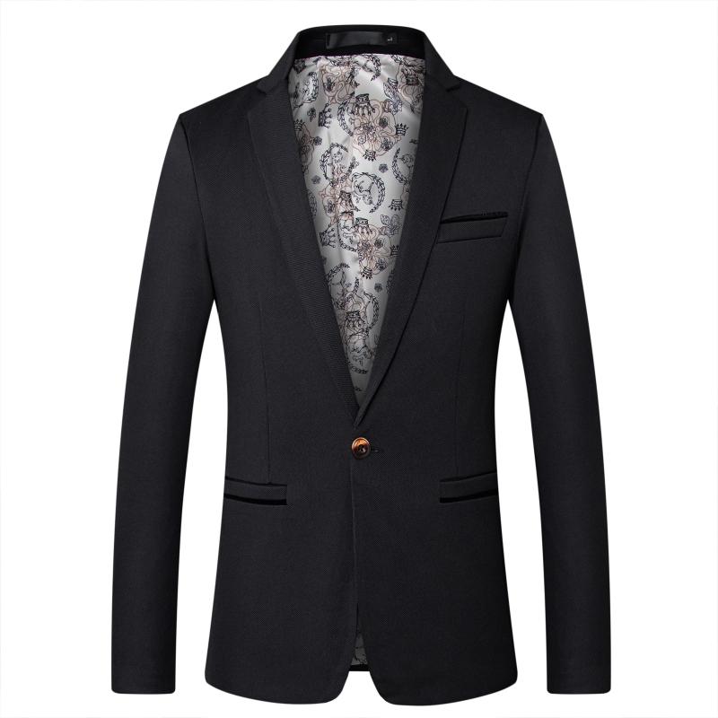 

Men's Suit Jacket High Quality Plus Size Multicolor Wedding Dress Groom Groomsmen Hosted Blazer Coat, Black