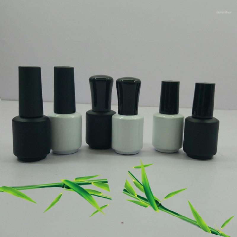 

10/30/50PCS 8ml Glass Nail Bottle Empty Nail Polish Bottle Tubes Gel Tubes With Brush Art containers1