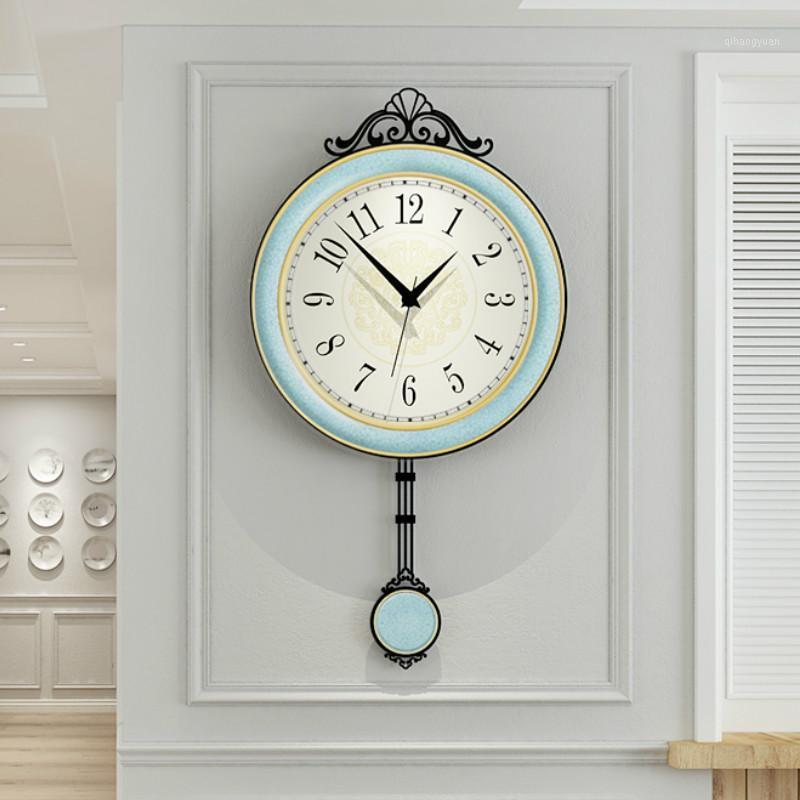 

Nordic Large Wall Clock Luxury Pendulum Clocks Wall Home Decor Decorative Clock Living Room Creative Home Watch Zegar Gift FZ2941