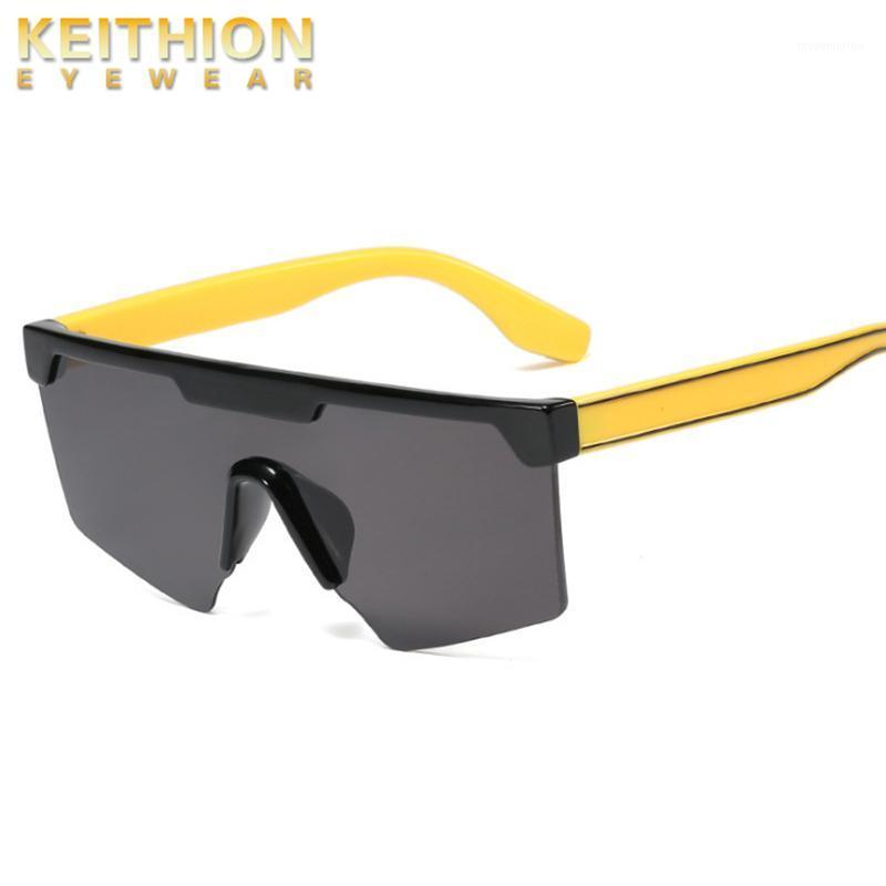

KEITHION Oversized Square Sunglasses Men Women Flat Top Fashion One Piece Lens Sun Glasses for Women Brand 2020 Shades Mirror1