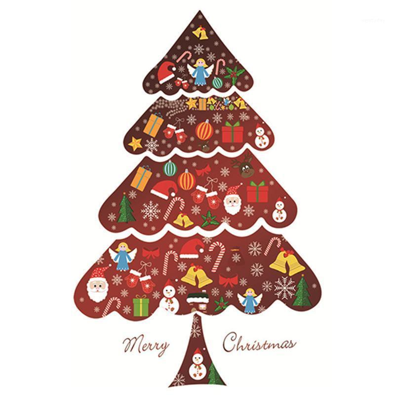 

Christmas Wall Decorative Sticker Christmas Tree wall Sticker Window Glass Decoration Decorations Party Supplies1