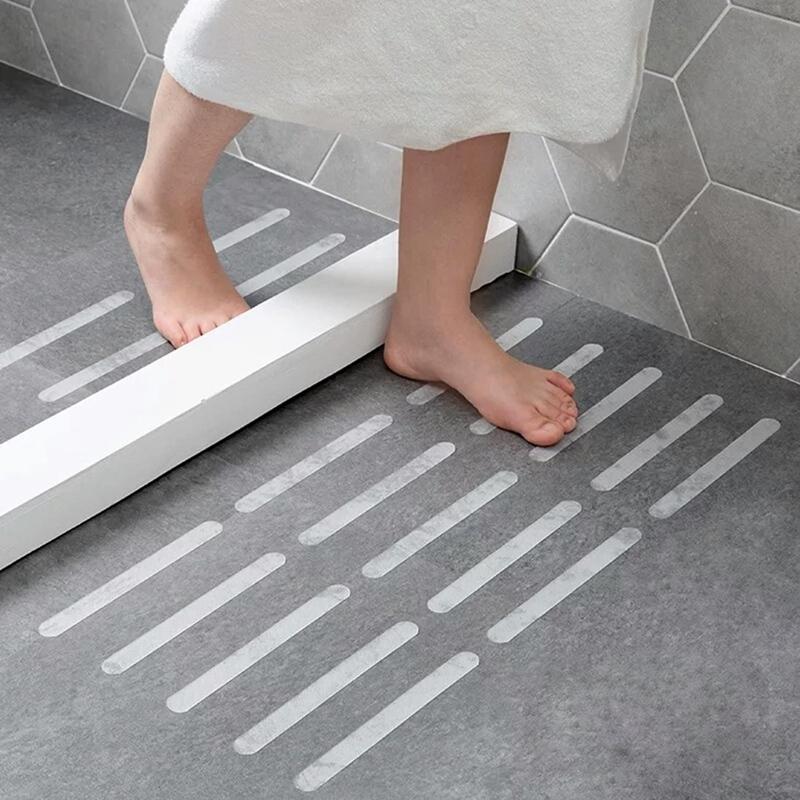 

10Pcs Anti-Slip Strips Safety Shower Treads Stickers Bathtub Non Slip Stickers Stair Step Anti Slip Tape 7.87inch