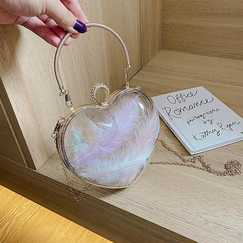 

Acrylic Clear Alien Shoulder Bag For Women 2020 New Arrive Crossbody Bags With Chain Transparent Evening Clutch Pvc Handbags, Picture one