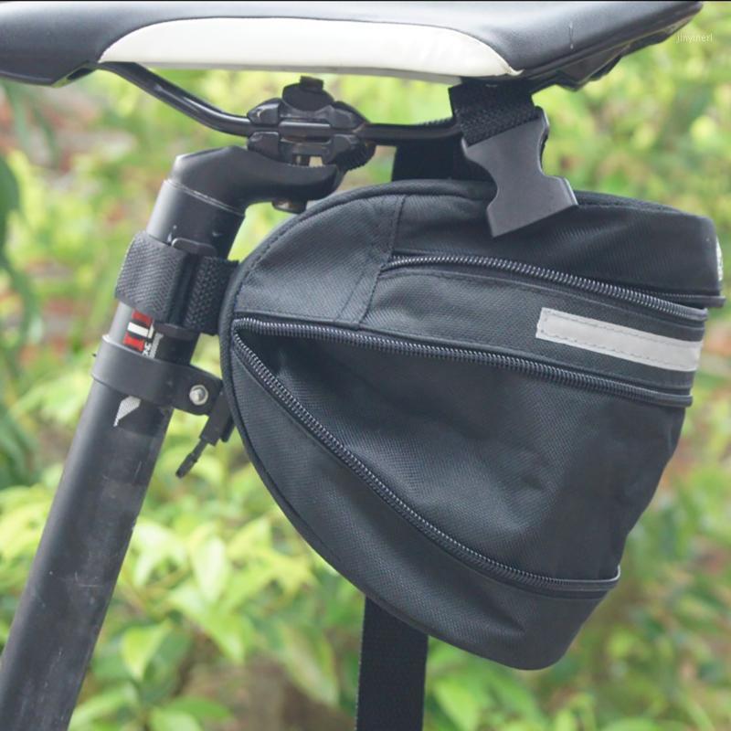 

Bike Saddle Bag Portable Travel Universal Outdoor Cycling Accessories Under Seat Mountain Bicycle Reflective Storage Tail Pouch1
