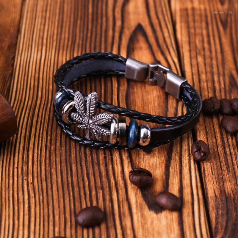

New lovers cowhide 21cm BRACELET HANDMADE retro clasp woven jewelry Valentine's Day gift1