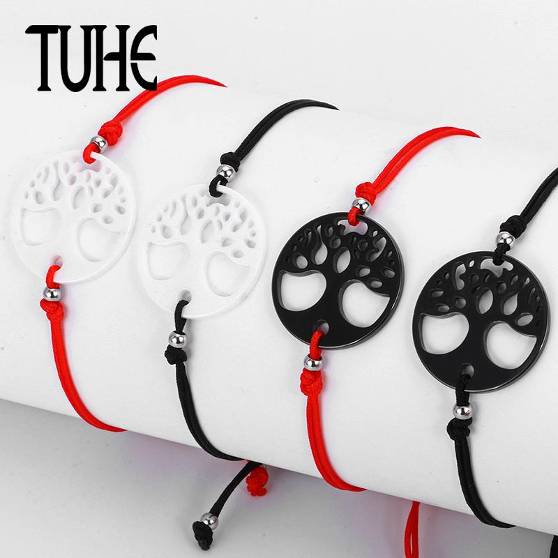 

2020 Fashion Red Thread String Bracelet Lucky Rope Ceramic Bracelet Handmade Butterfly for Women Jewelry Lover Gift