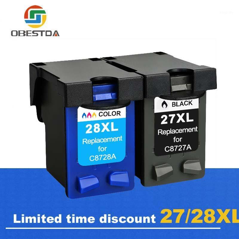 

Obestda 27XL 28XL Refilled Ink Cartridge Replacement For 27 28 XL for Deskjet 450 450CI 5550 3420 3520 3550 3650 3740 38451