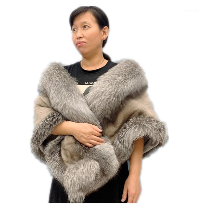 

Geuine fur trimmed shawl autumn winter women fluffy Real cape white bridal wrap cover shrug shawl stole S891