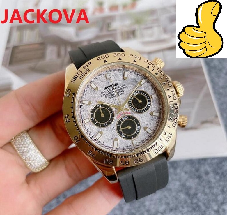 

Battery chronograph quartz movement wristwatches stopwatch men rubber strap six-stiches work leisure fashion set auger wristwatch Relojes De Marca Mujer, As pic