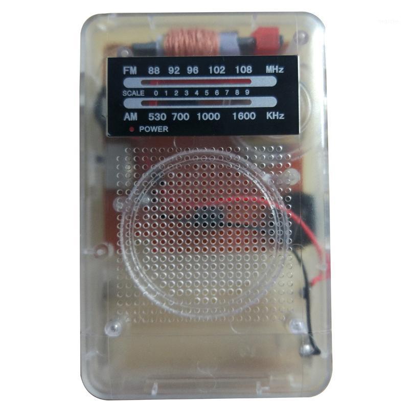 

Transparent Portable Radio AM/FM Speaker Mini Radios Portatil Am Pocket Fm Radio Receiver 5watts Mini Dual Band Handheld1