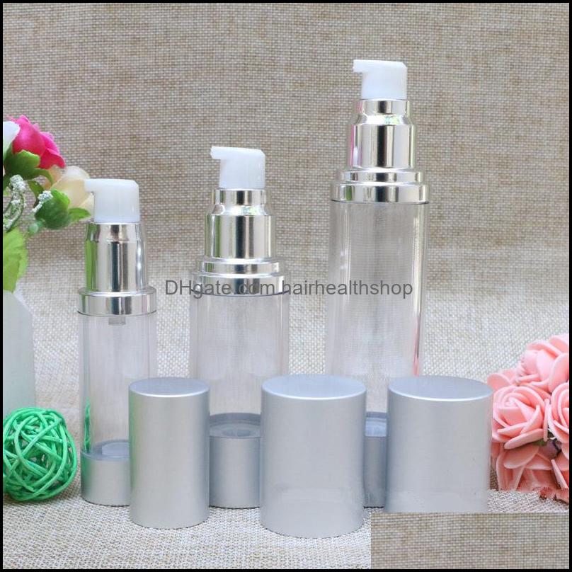 

Airless Cosmetic Cream Pump ContainersLotion Vacuum Bottles With PumpMatte Sier Bottle F569 Drop Delivery 2021 Per Fragrance Deodorant H